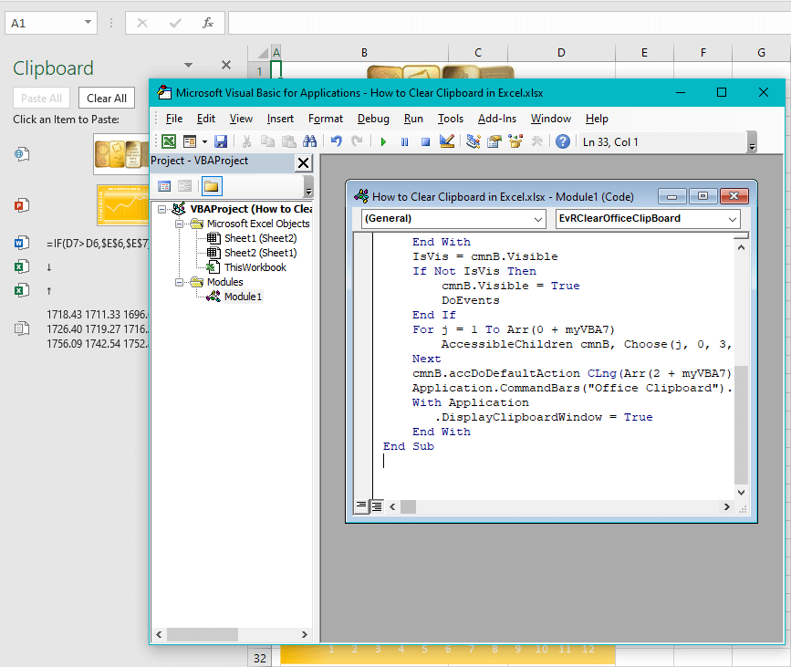 Using VBA to Clear Clipboard