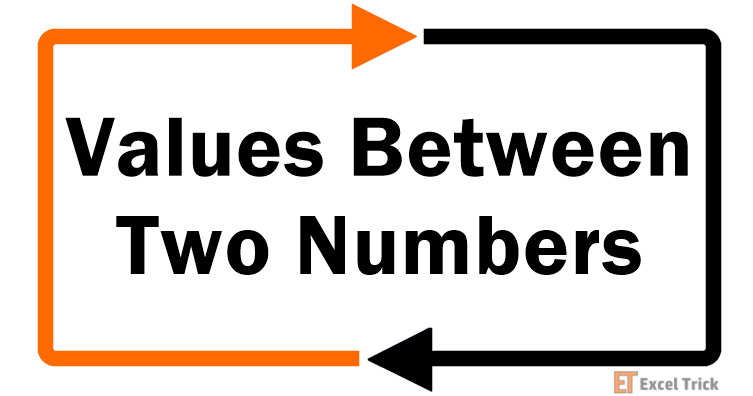 Count Values Between Two Numbers in Excel