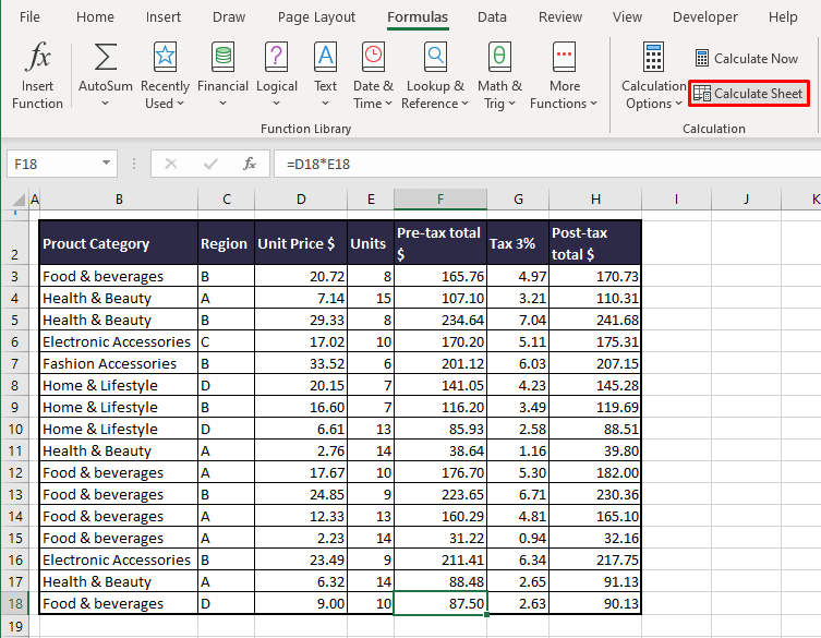 What are Automatic & Manual Calculation Modes