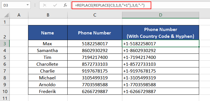 Excel REPLACE Function How To Use