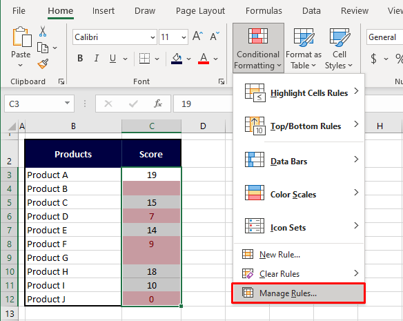 Method #1: Using Format Only Rule