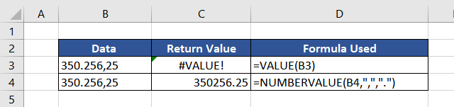 NUMBERVALUE Function vs VALUE Function