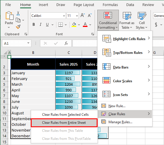 Remove Rules from Entire Sheet