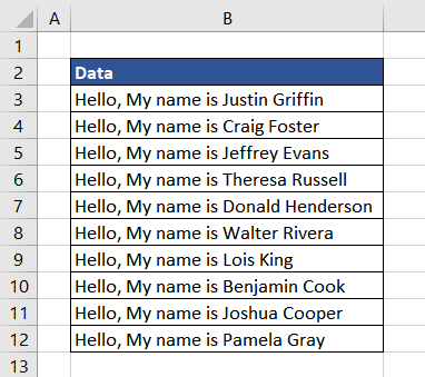 Extracting Names Using TEXTAFTER Function
