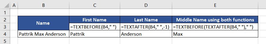 TEXTAFTER Function vs TEXTBEFORE Function