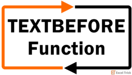 Excel TEXTBEFORE Function