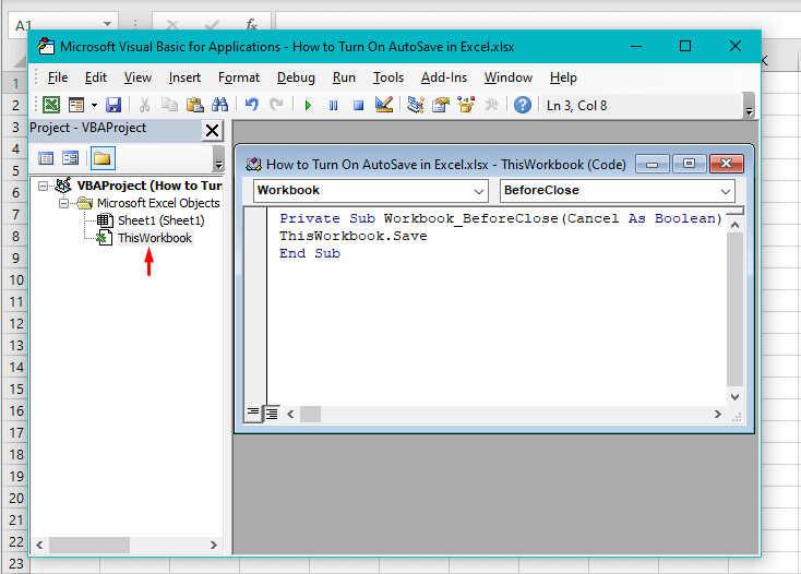 Save File Before Closing with VBA
