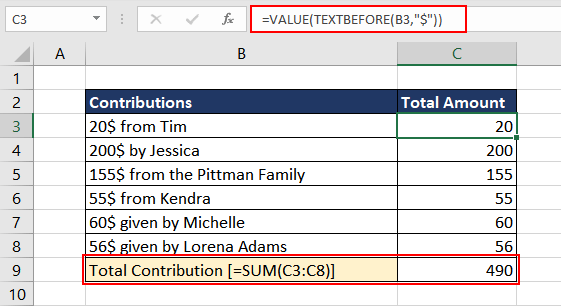 Converting String to Number using VALUE Function