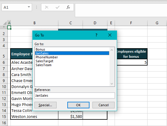 Method #1 – Using Find & Select Feature