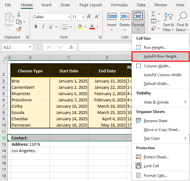 How to Change Row Height in Excel 5 Easy Ways Shortcut