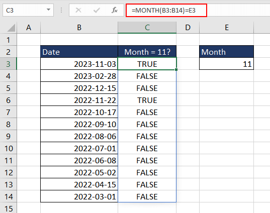 Count Occurrences of Months in Range of Dates