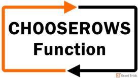 Excel CHOOSEROWS Function