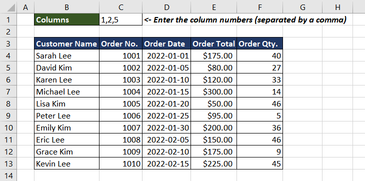 Extract Columns based on String with Numbers