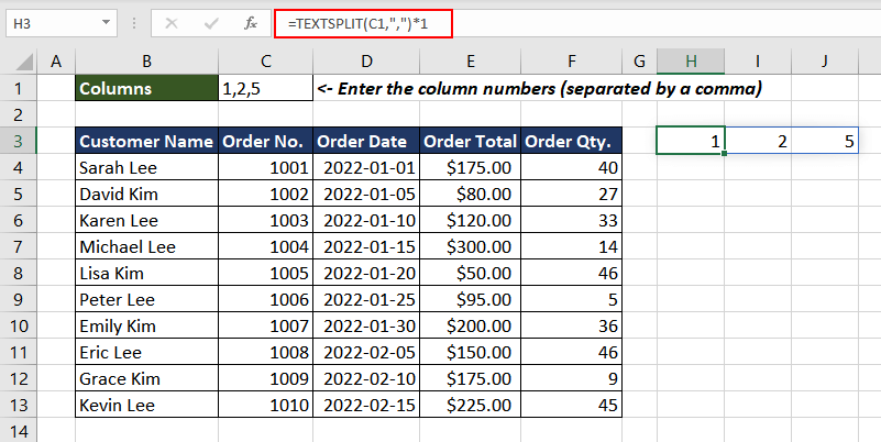 Extract Columns based on String with Numbers