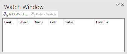 Keep Track of Important Cells Using Watch Window