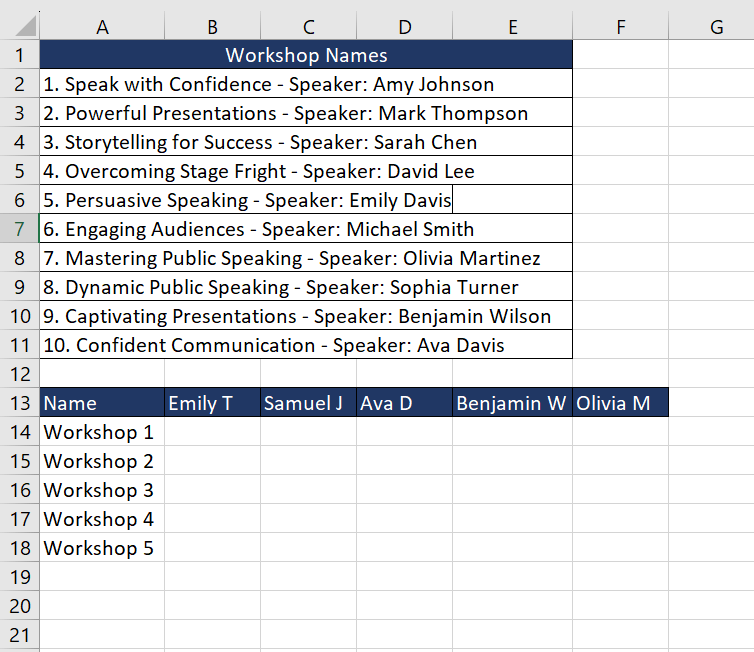 Data Validation with ROWS Function