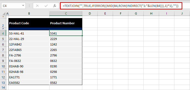 How To Take Only Numbers From A Cell In Excel